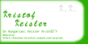 kristof keisler business card